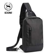 Корейская однотонная Водонепроницаемая нагрудная сумка для мужчин, мальчиков, студентов, детей, путешествий, шоппинга, Пыленепроницаемая Мини Большая вместительность, черная, Peco bolso