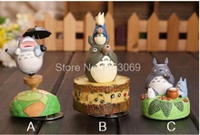 3 pcs/set Cute Lovely Totoro Music Box Totoro Action Figure Collectible Toys Dolls Child Toys OF109