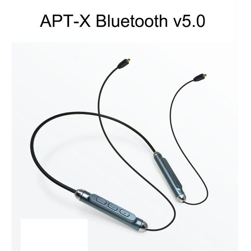 

Tiandirenhe MMCX Apt-X Replacement Bluetooth v5.0 Cable Waterproof Smartchip CSR8645 for Shure SE215 SE535 SE846 UE900 Earphone