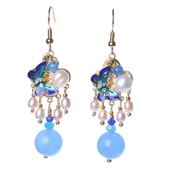 

2019 new retro pearl temperament ear jewelry earrings wild no ear pierced ear clip