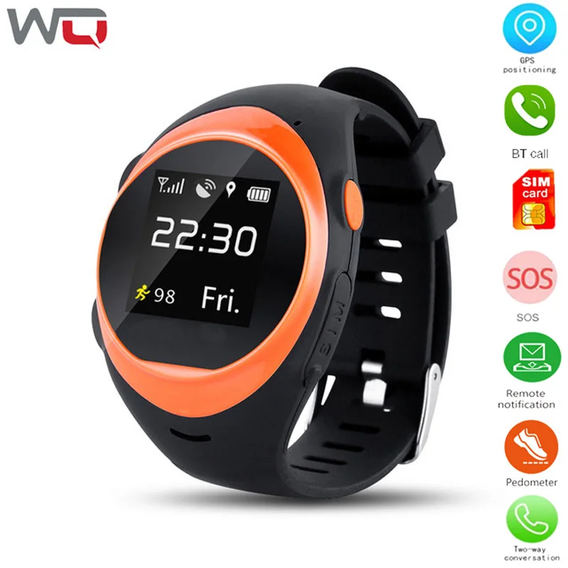 WQ S888A Дети/старые мужчины SOS умные часы gps позиционирование отслеживание