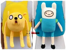 2018 hot new toy adventure time backpack bag plush action figure jake Adventure Plush Toys Jake Finn Stuffed Animals Dolls Soft