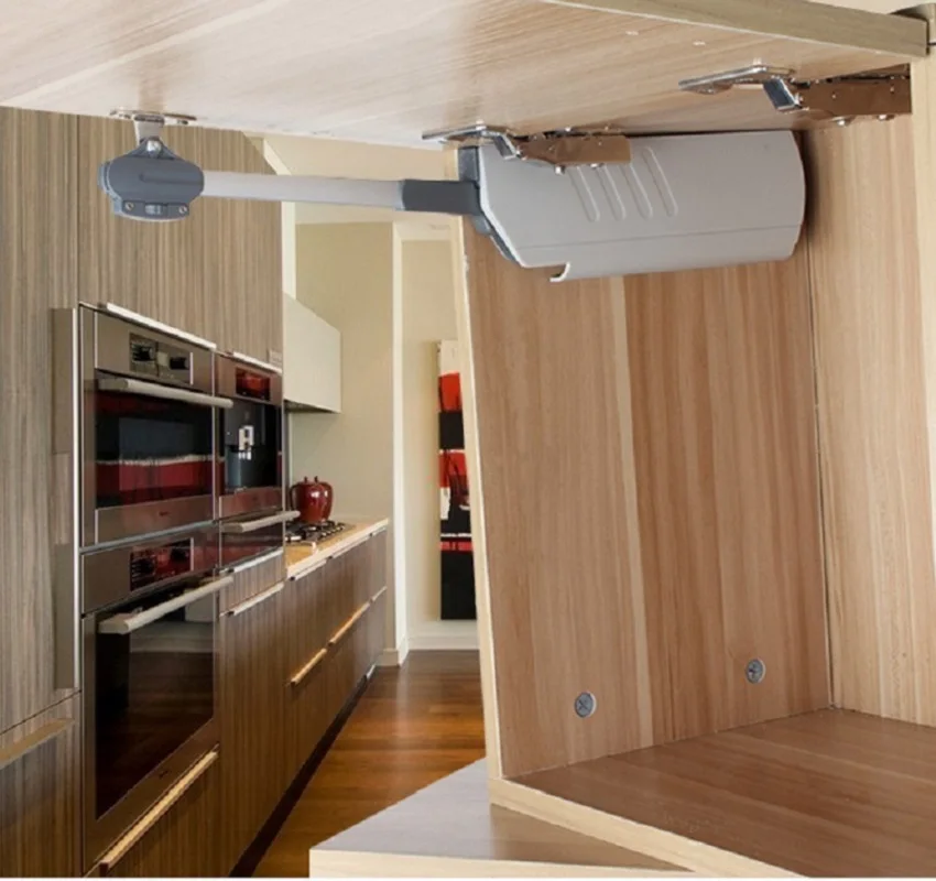 

Premintehdw Adjustable Hydraulic Flap Stay Soft Down Lid Stay Cabinet Cupboard Lift Up Support Strut