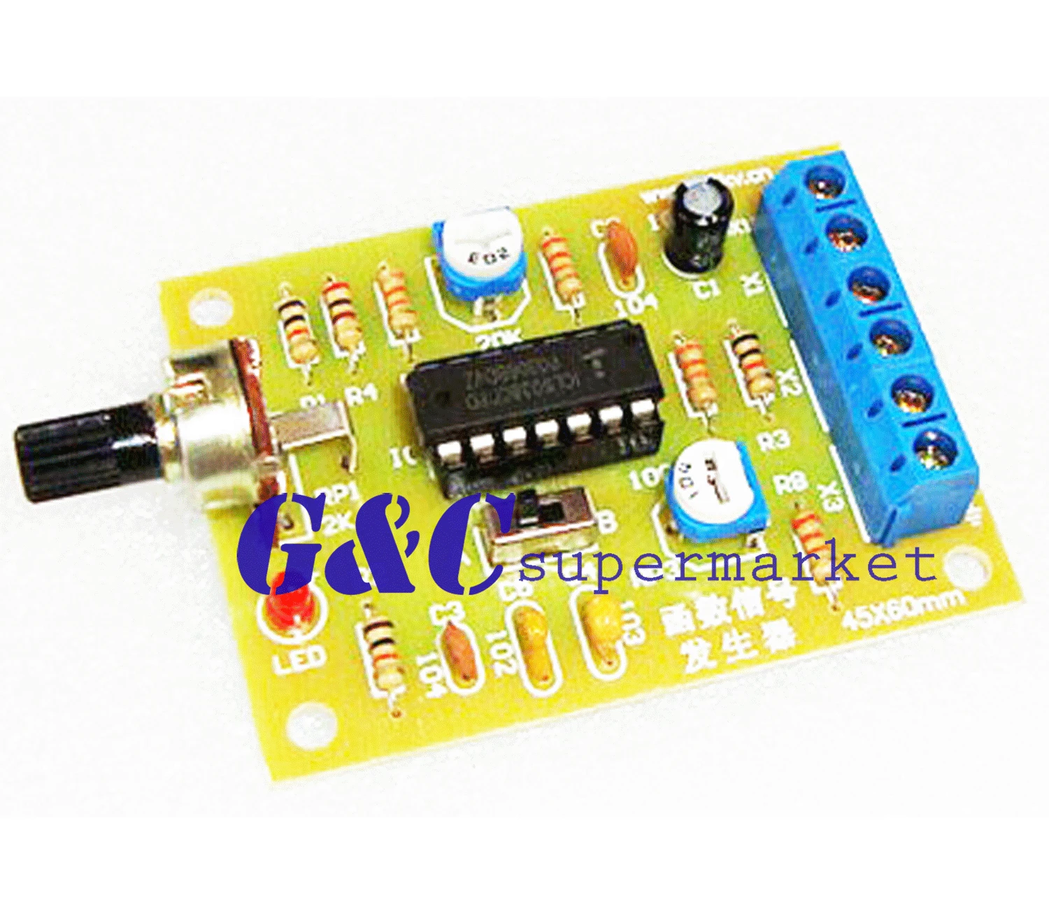 ICL8038 Monolithic Function Signal Generator Module DIY Kit Sine Square Triangle