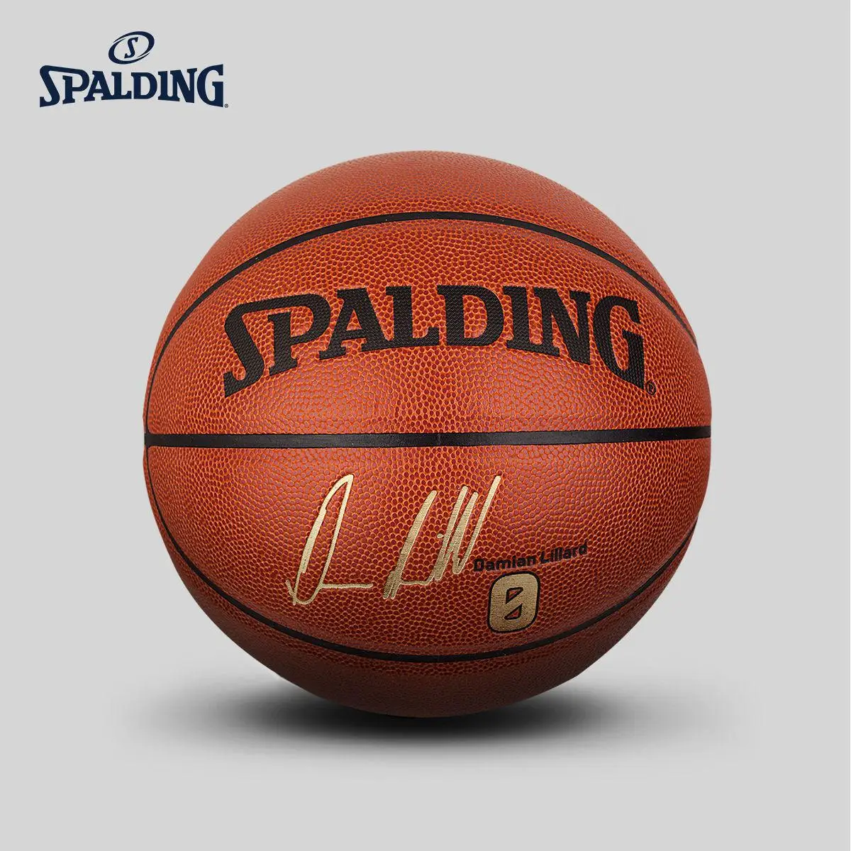 

ORIGINAL SPALDING Portland Trail Blazers Damien Lillard Signature basketball official size 7 PU indoor outdoor ball76-110Y
