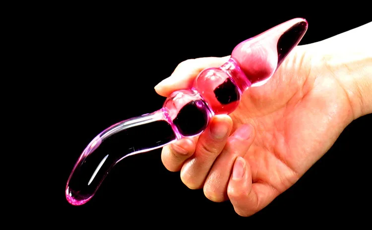 Rose Crystal Dildo Women Massager Wand vibrator Pyrex Crystal Dildo Lifelike Glass Dildo Crystal Penis Anal Plug Toys Adult Sex