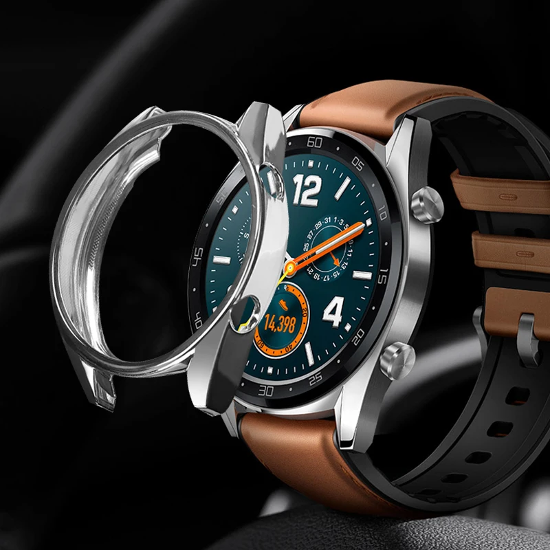 Чехол для часов из ТПУ Huawei Watch GT /GT 2 46 мм защитный бампер с покрытием чехол HONOR