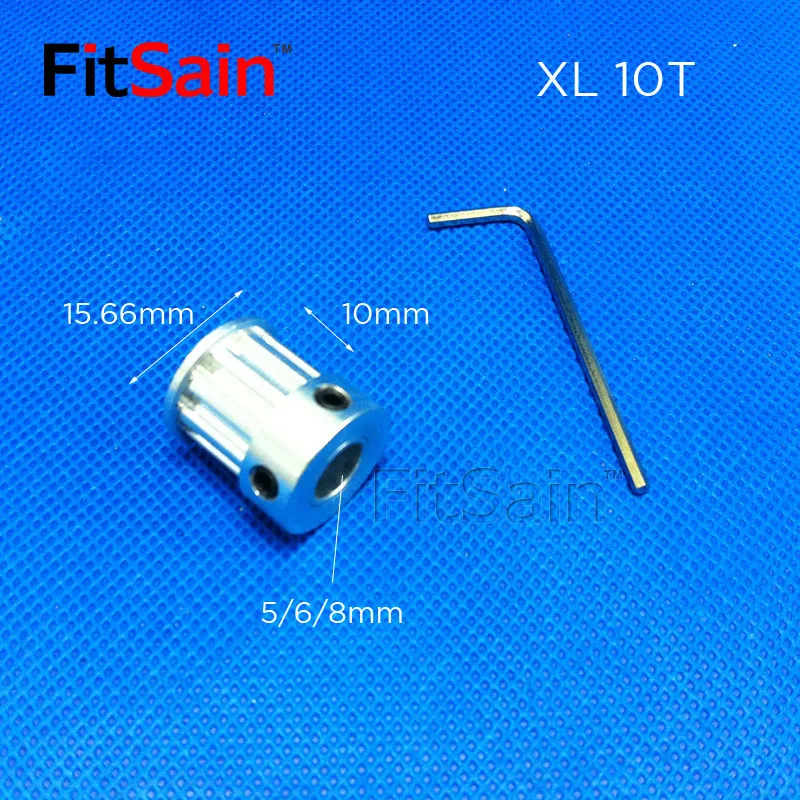 FitSain-XL 10 T: 20T зубчатый шкив из алюминиевого сплава 1: 2 Передаточное отношение привод синхронный колесо отверстие центра 5 мм 6 мм 8 мм 10 мм 12 мм