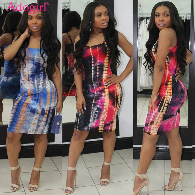 Классическое летнее платье Adogirl на бретельках с принтом звездного неба женский