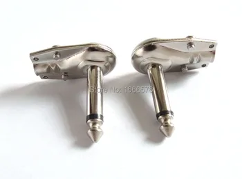 

Wholesale 5pcs/lot 1/4" TS RIGHT ANGLE MONO PHONE PLUG CONNECTOR 6.3MM JACK-50012