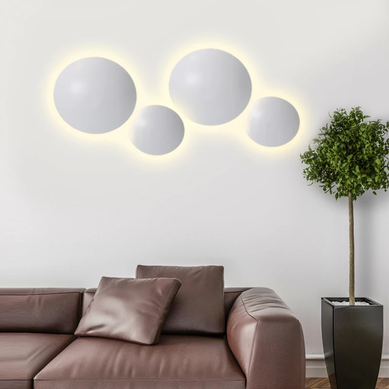 

LED background wall combination wall lamp simple creative creative bedside lamp bedroom aisle staircase corridor lamps abaju