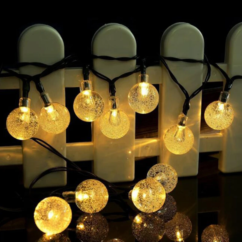 

LED Solar Light Outdoor/Bulb/Waterproof Solar String Lamp Fairy Strip Solar Battery String Light Wedding Party Garden Decoration