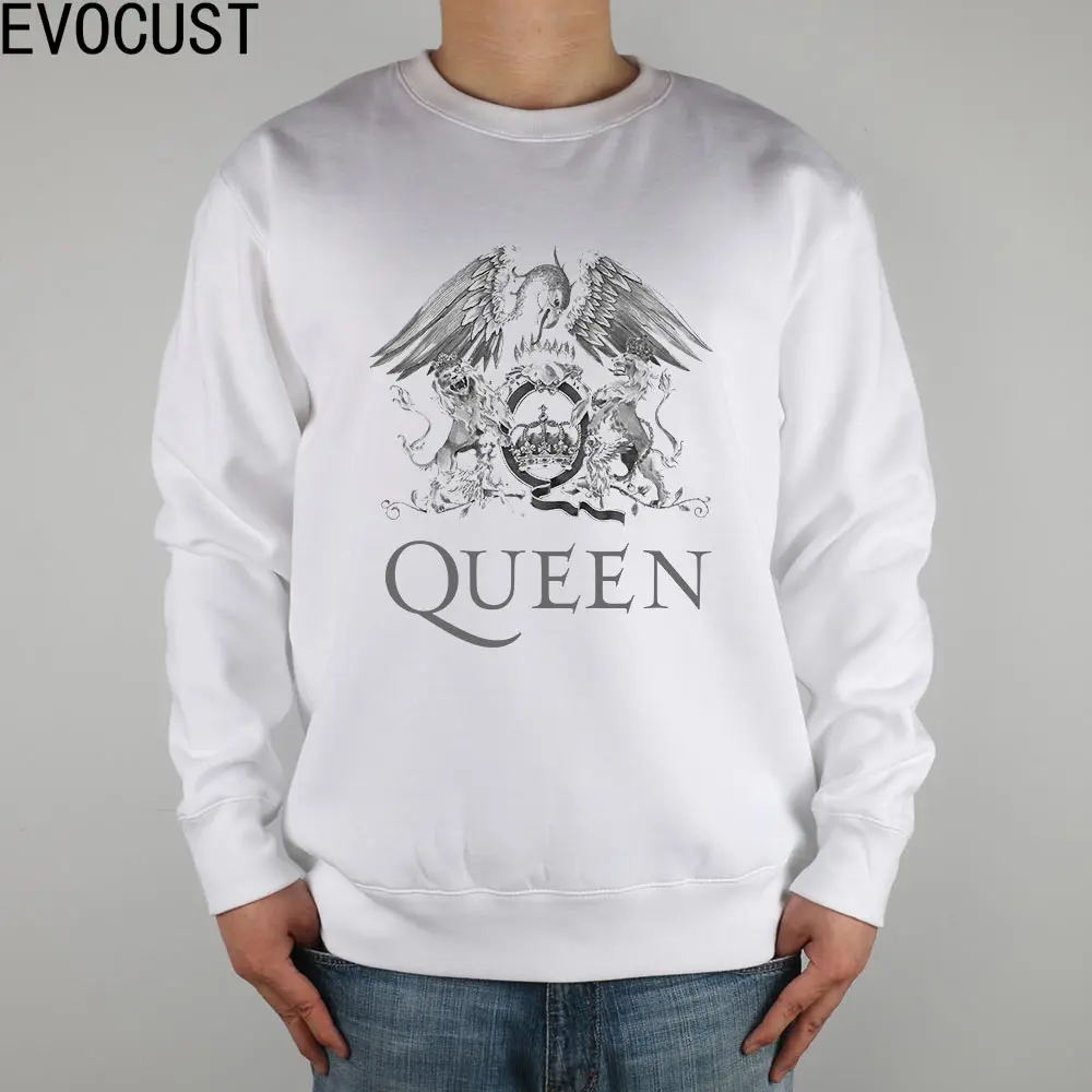 ROCK N ROLL QUEEN band music men Sweatshirts Thick Combed Cotton-in