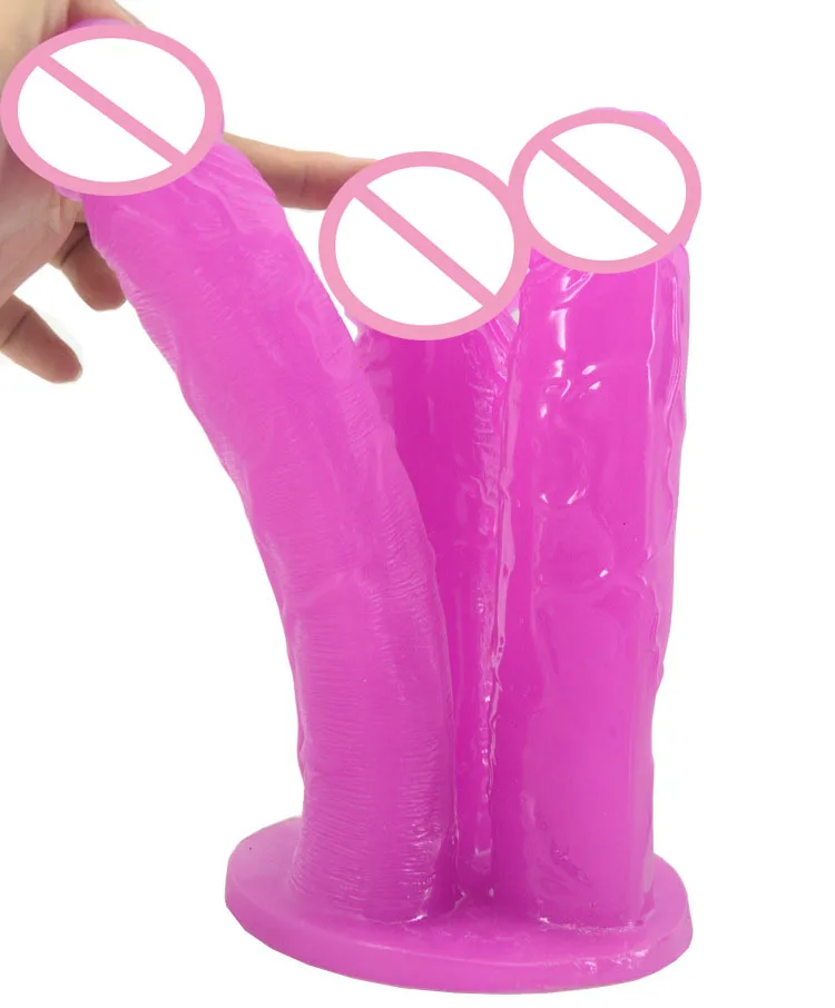 New huge dildo realistic thick dildo with 3 dildos large dick male artificial penis lesbian female Masturbation dildos for woman