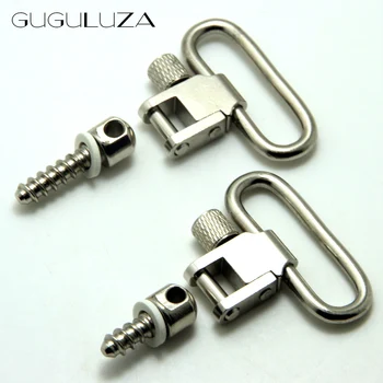 

GUGULUZA NEW 1.25 inch Quick Detach Sling Swivels & Studs Fits Bolt Action Rifles 4pcs/set Gun Sling Swivel Hunting Accessories