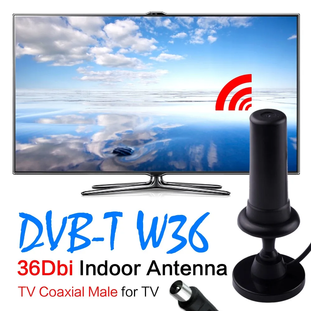 Дешево+ Горячая 470-862 МГц 36dBi цифровой DVB-T DVB T HD tv Freeview антенна усилитель для HD ТВ 36dBi цифровой