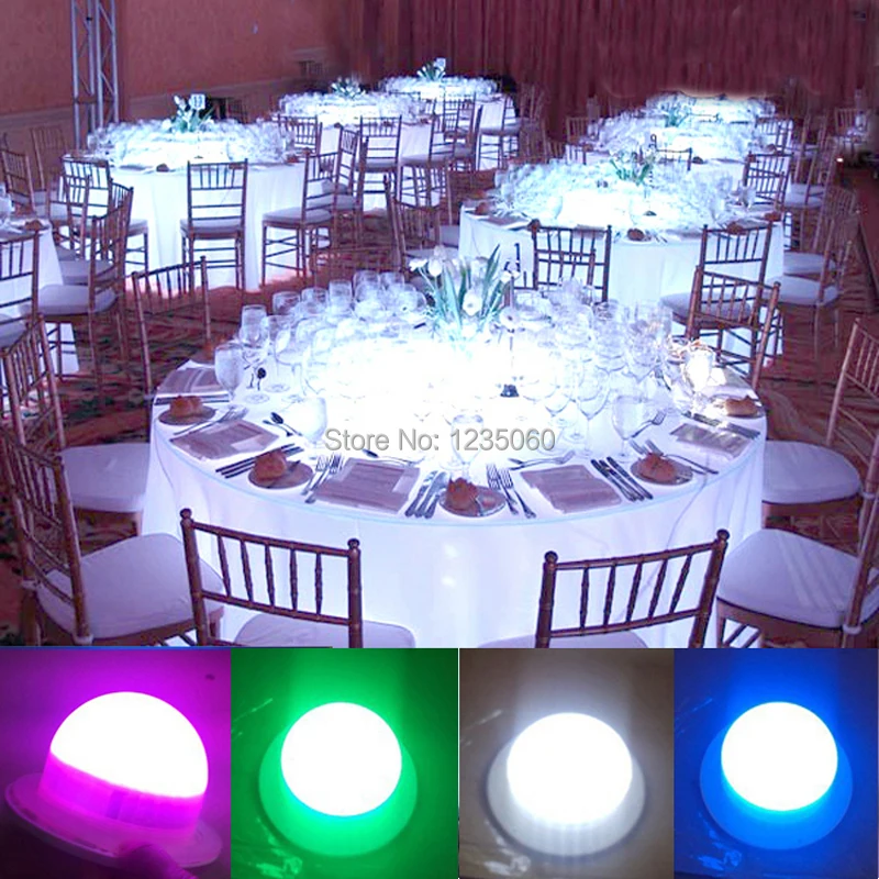 Мини перезаряжаемый RGBW светодиодный шарик Bulblite лампа Водонепроницаемая лампа Lite Dia 85 мм Светодиодная Сфера под настольным светом для свадеб