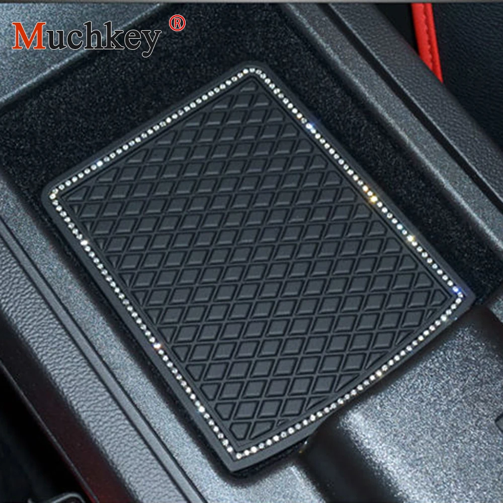 

Muchkey For Renault KADJAR Door Groove Mats Gate Slot Pad Anti-Slip Storage Tank Pad Cup Mats 14pcs Non-slip Mats Car-Styling