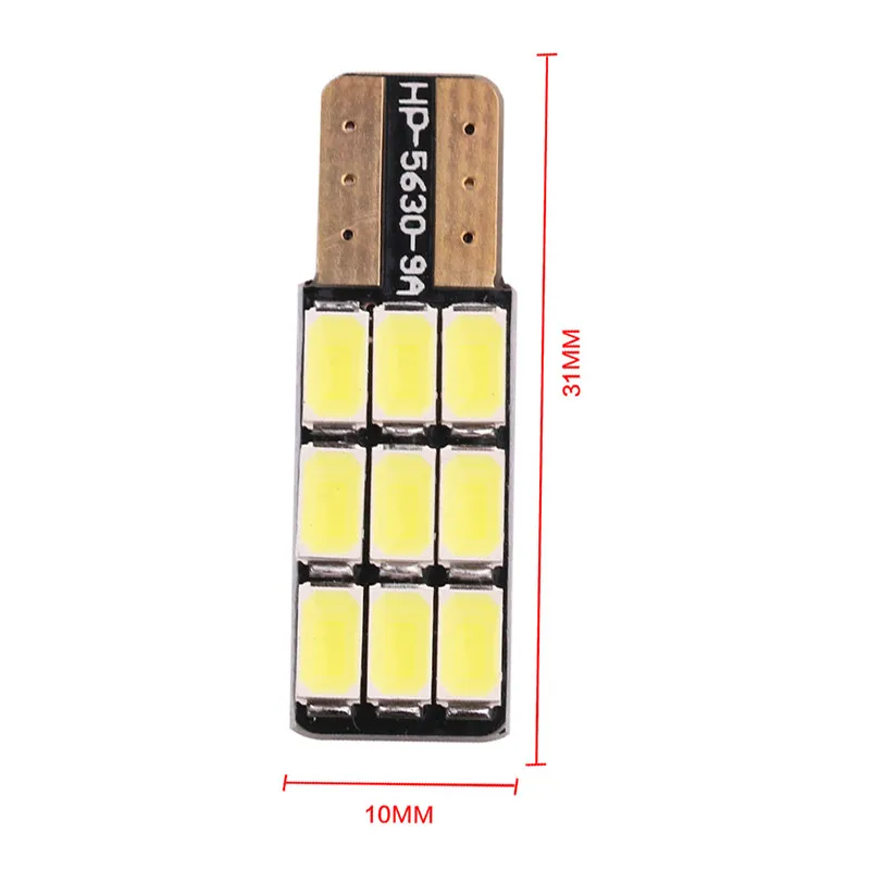 Car-Styling W5W T10 car lights led canbus car led bulbs 5630 9SMD Nonpolarity Width Light of Reading.08