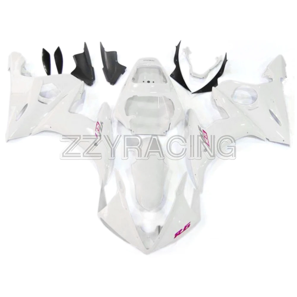 

Injection Fairings for Yamaha YZF-600 R6 2003 - 2005 2004 Complete Panels Kit 03 04 05 ABS Plastic Body Work White Covers