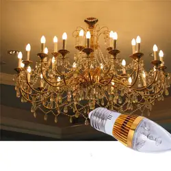 1 шт E27 лампы светодиодные свечи 4,5 W/9 W/12 W/15 W свет лампы AC 85 V-245 V Энергосберегающая светодиодная лампа с белым warmwhtie цвет