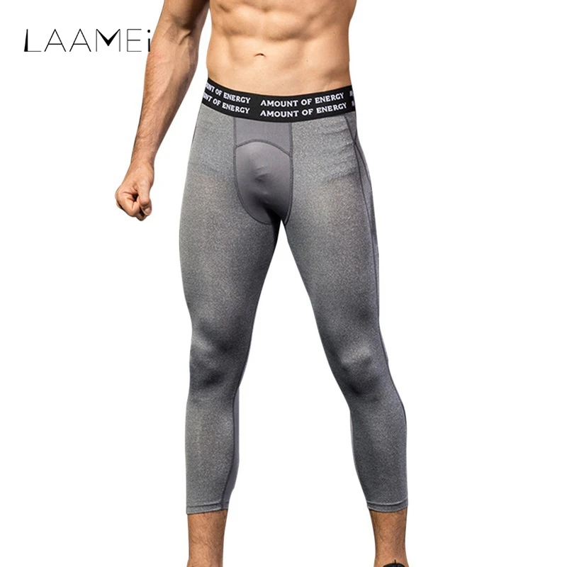 Laamei Men's Bodyboulding Legging Tights Mens Leggings Compression
