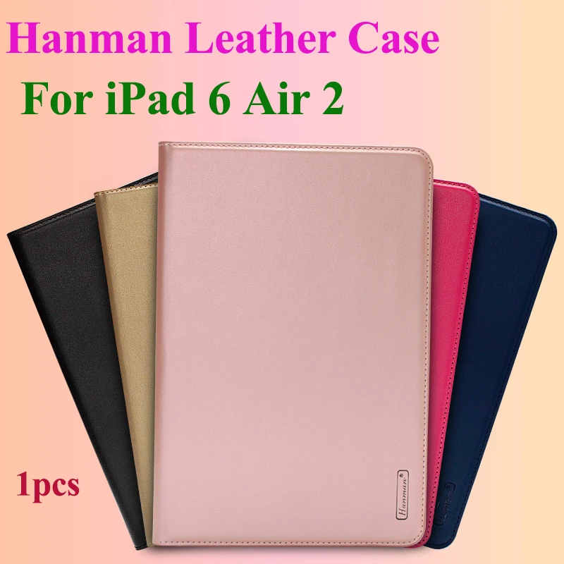 Hanman Флип кожаный чехол для iPad 6 Air 2 чехол-кошелек в деловом стиле с отделением карт