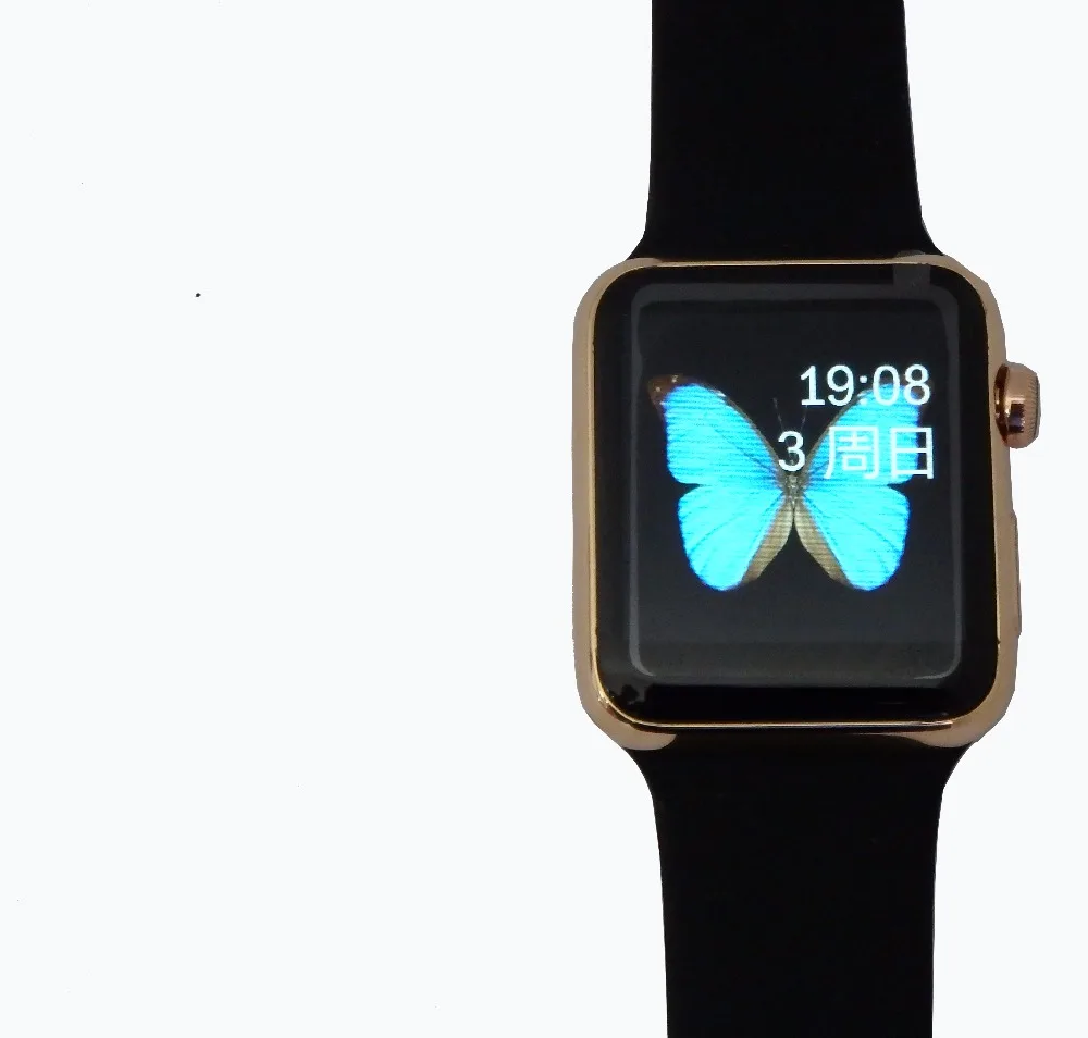

1:1 iwo 2 generation smart watch cpu MTK2502C 1.54 Inch HD I69 533Mhz 1.54" compatible with ios/android smart phone