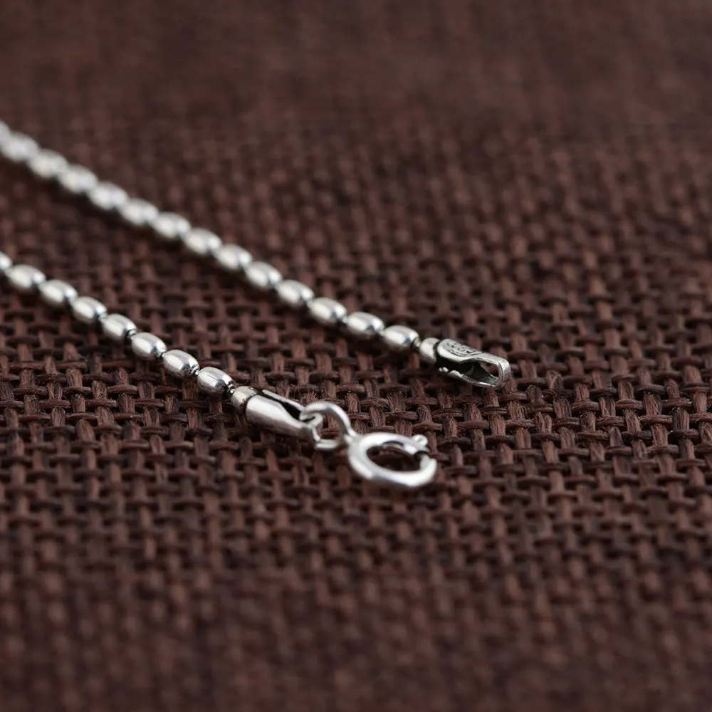 925 Silver Chain for Women Men Accessorice S925 Thai 2mm 40cm to 60cm