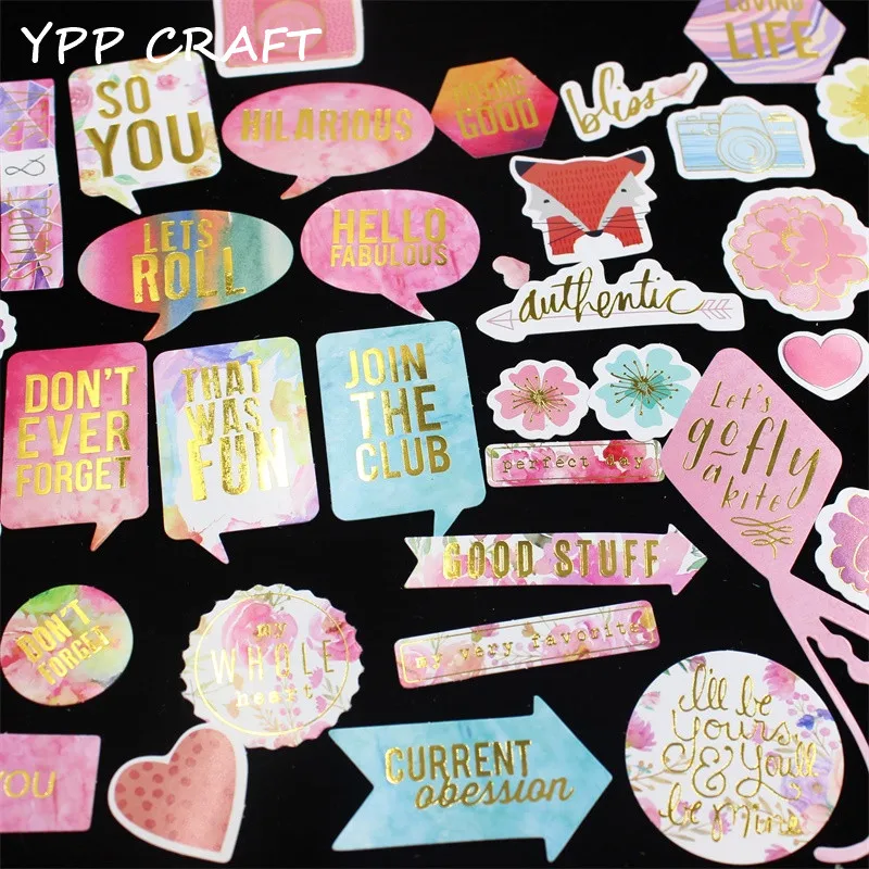 

YPP CRAFT 45pc Join The Club Cardstock Die Cuts for Scrapbooking Happy Planner/Card Making/Journaling Project