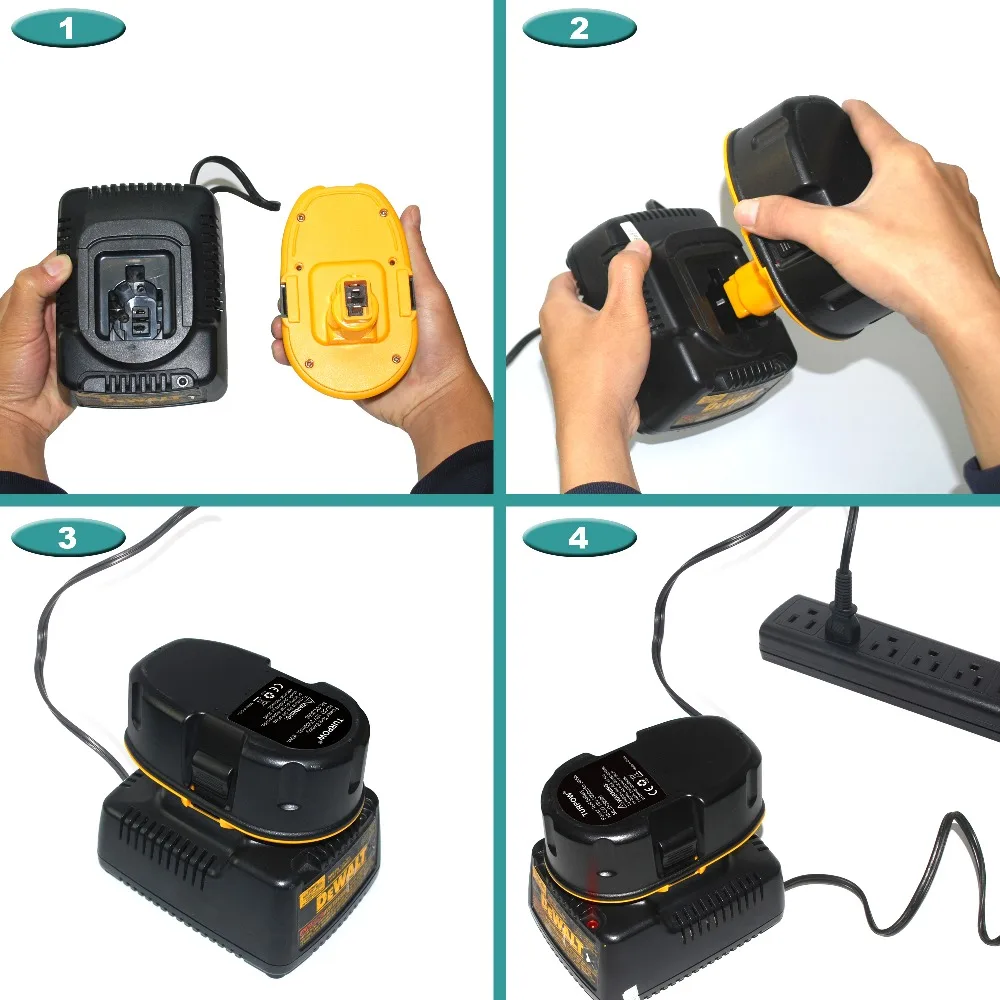 Аккумуляторная батарея Powtree 3500mAh 18V DC9096 Ni MH для Dewalt DE9039 DE9095 DE9096 DC020 DC212 DC212B