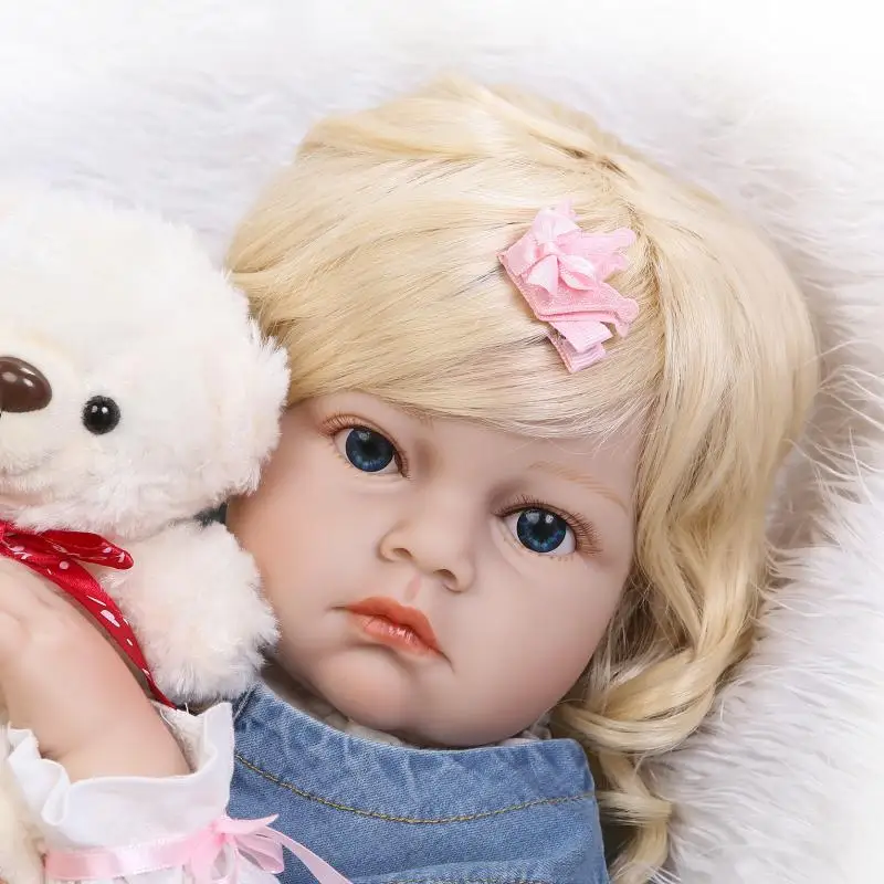 US $122.03 Large Size 70cm Silicone Reborn Baby Dolls Accompany Sleep Reborn Baby Children Clothing Model Brinquedos Kids Birthday Gifts