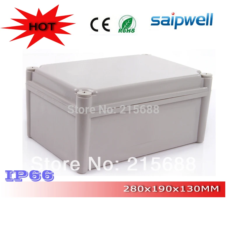 SAIPWELL самая популярная Водонепроницаемая пластиковая коробка, электрические коробки с серой крышкой 300*200*160 мм