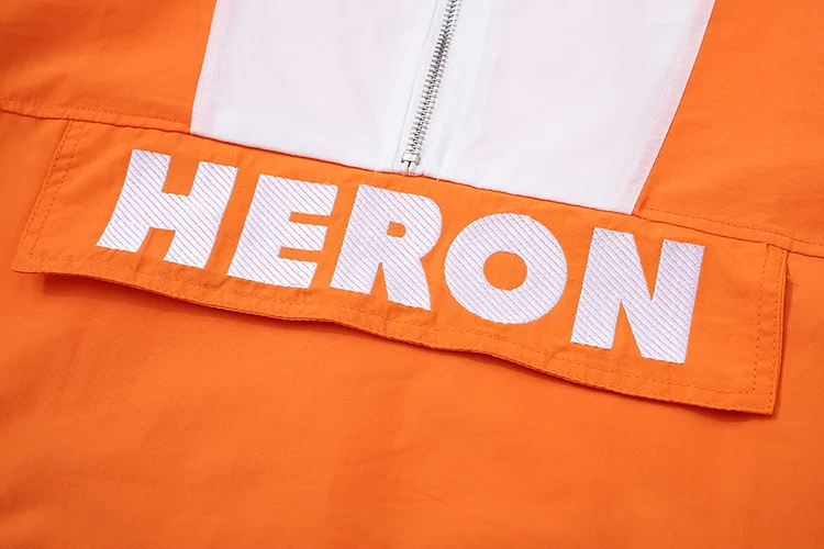 2018 Best Quality Heron Preston Logo Embroidery Half Zipper Women Men Jacket Windbreaker Hiphop Streetwear Men Jacket Waterproof 2018 Best Quality Heron Preston Logo Embroidery Half Zipper Women Men Jacket Windbreaker Hiphop Streetwear Men Jacket Waterproof