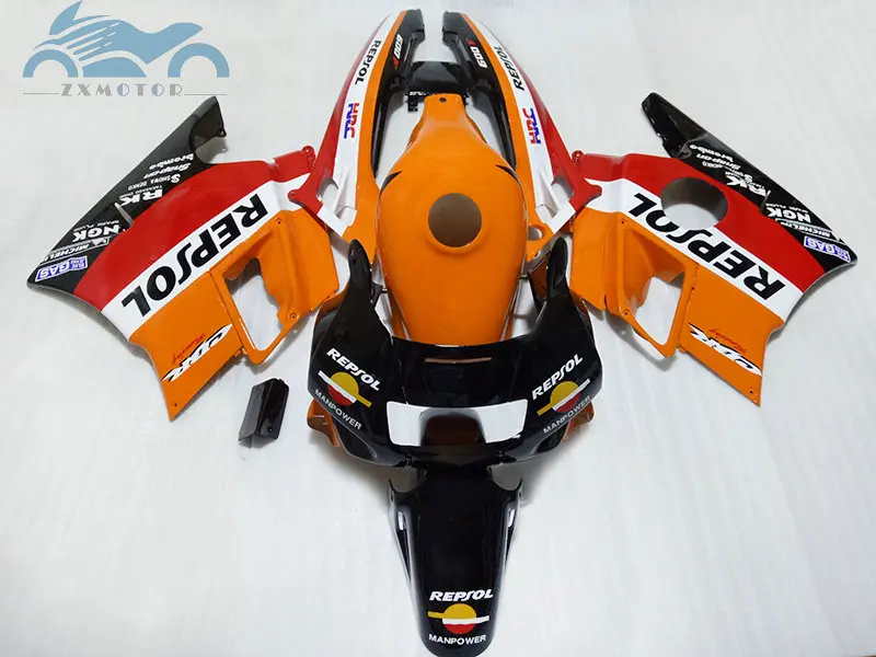 ABS обтекатель комплект для HONDA 91 92 93 94 CBR 600 F2 orange черный REPSOL CBR600F2 1991 1992 1993 1994 CBR 600 Обтекатели на кузов SZ25