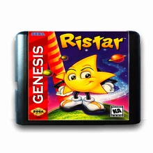 Ristar для 16 бит игра Sega Mega Drive карта для Mega Drive для Genesis US PAL версия видео игровая консоль