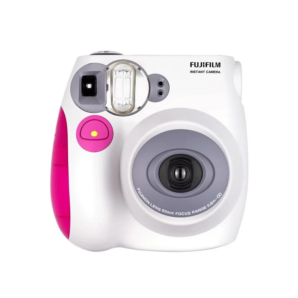 Fujifilm Instax Mini7s мгновенная камера пленочная камера автоматическая фокусировка с батареей ремешок на запястье Рождество День рождения год фестиваль подарок