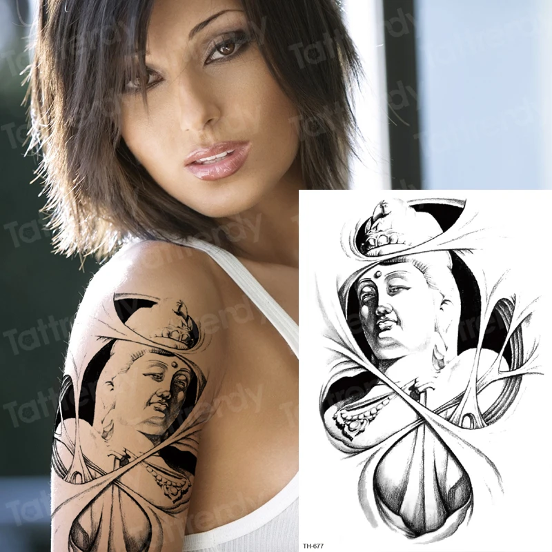 Эскизы тату дизайн Сексуальная Татуировка назад черные наклейки mehndi лошадь роза татуировка непромокаемая временная татуировка женский боди-арт