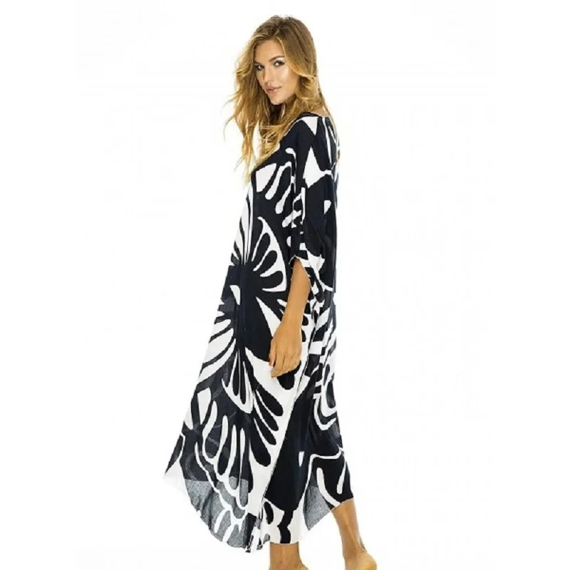 Womens Loose Maxi Long Beach Dress Cover Up Womens Loose Maxi Long Beach Dress Cover Up