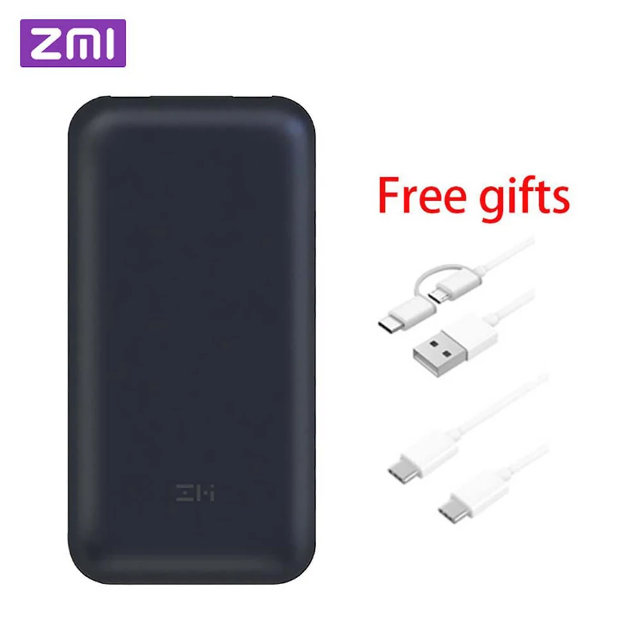 

In Stock Xiaomi ZMI 15000/20000mAh USB-C Power Bank USB PD2.0 QB815/QB820 Powerbank Quick Charge 3.0 Type-C for Macbook Laptop