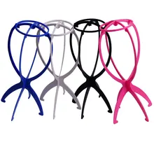 5 шт. 18 см* 36 см красочные пластиковые регулируемые складные портативные Стенды для париков парик Держатели