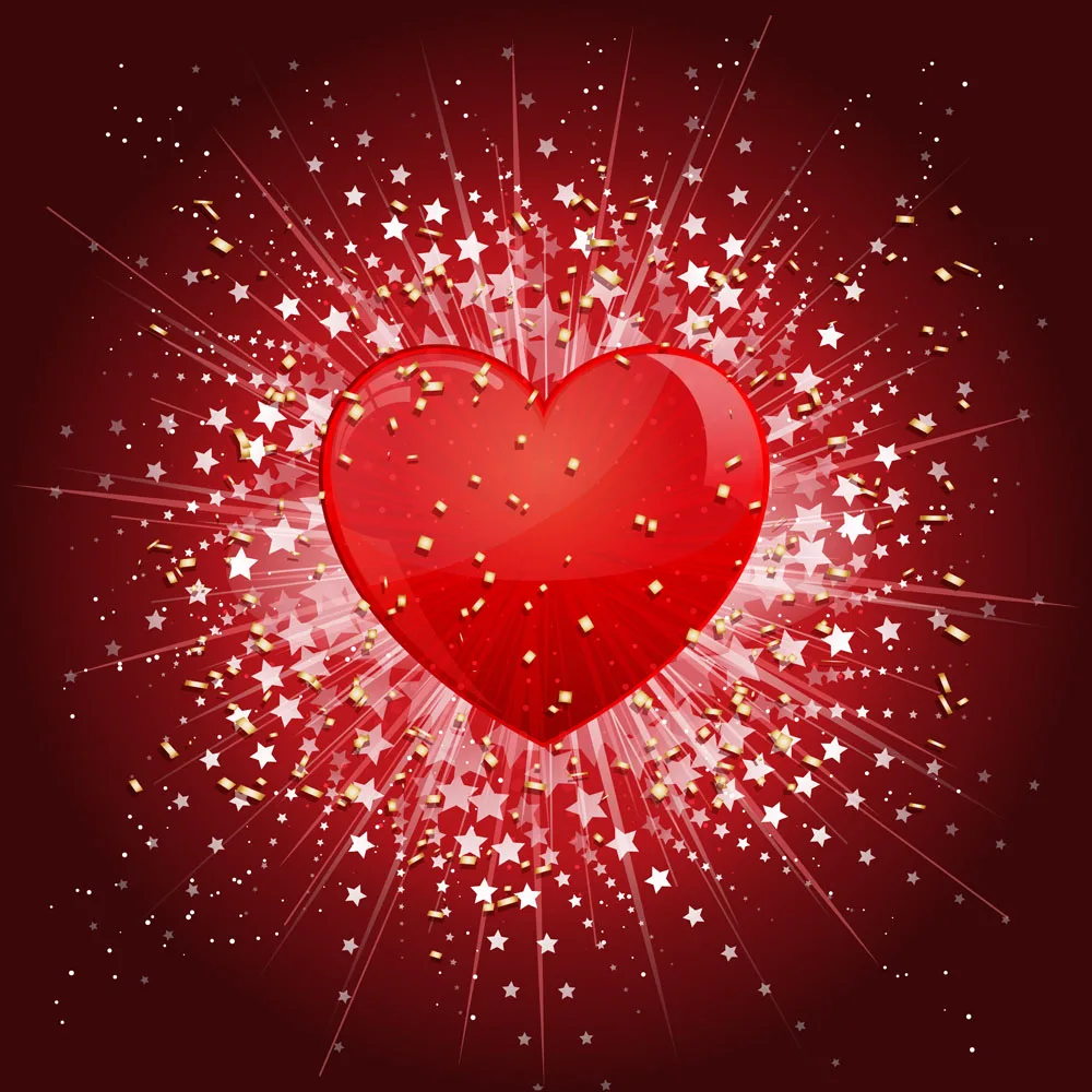 

10x10ft Vinyl Custom  Photography Backdrops Studio Props  Valentine day Theme Backgrounds JEP-07