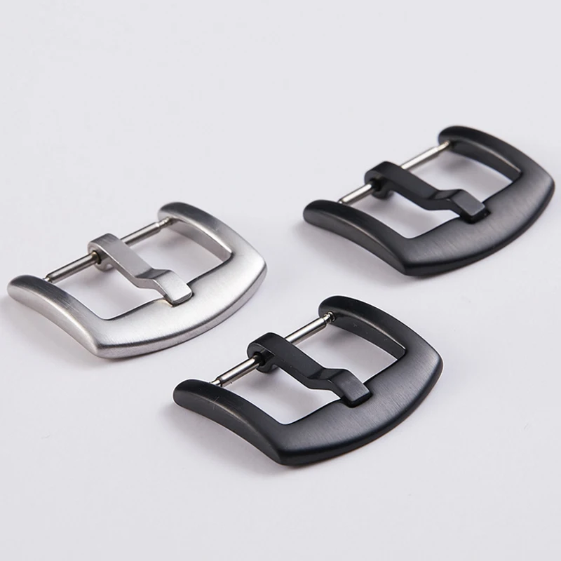 

ALK VISION PIN buckle for watch band 316L Stainless Steel silver black 18 20 22mm men watches parts DIY dropshipping