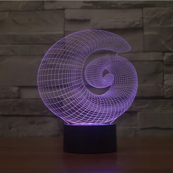 

New Abstract Usb 3D Light Colorful Touch LED Visual Light Gift Atmosphere Table Lamp