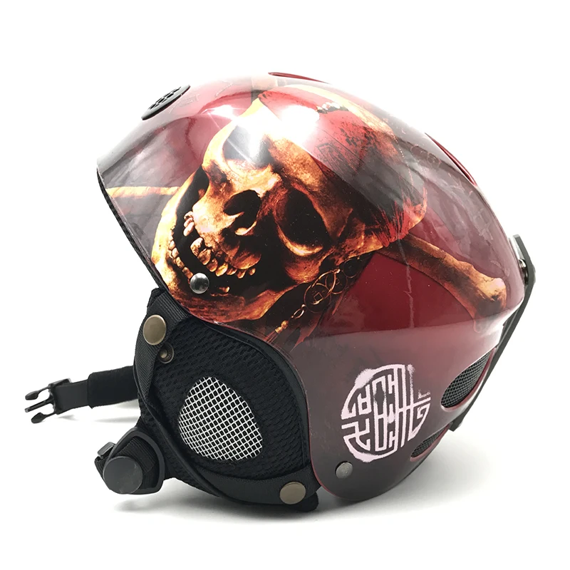 

Cool Skull Design Kids Skiing Snowboard Helmet For Boys Girls High Quality Hard Shell Snowboarding Helmets Sale CE
