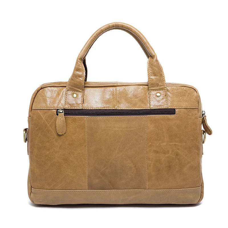 Натуральная кожа Сумка Для мужчин сумки мужской Портфели сумка для ноутбука Businss Для мужчин Zip-Shoulder Сумка Crossbody сумки для Для мужчин