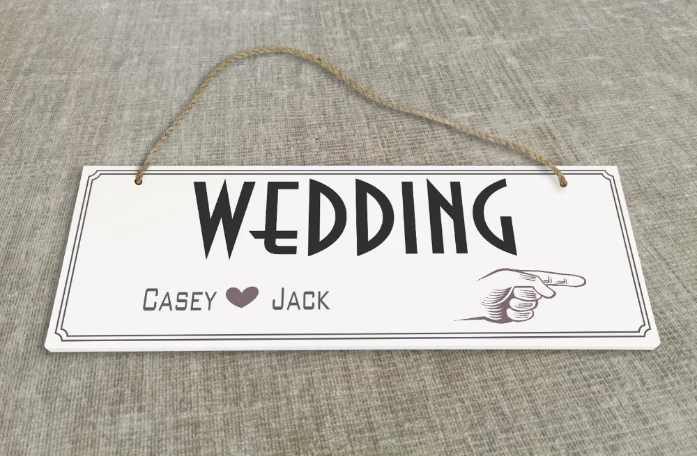 Personalized Outdoor Wedding Reception Ceremony Decoration