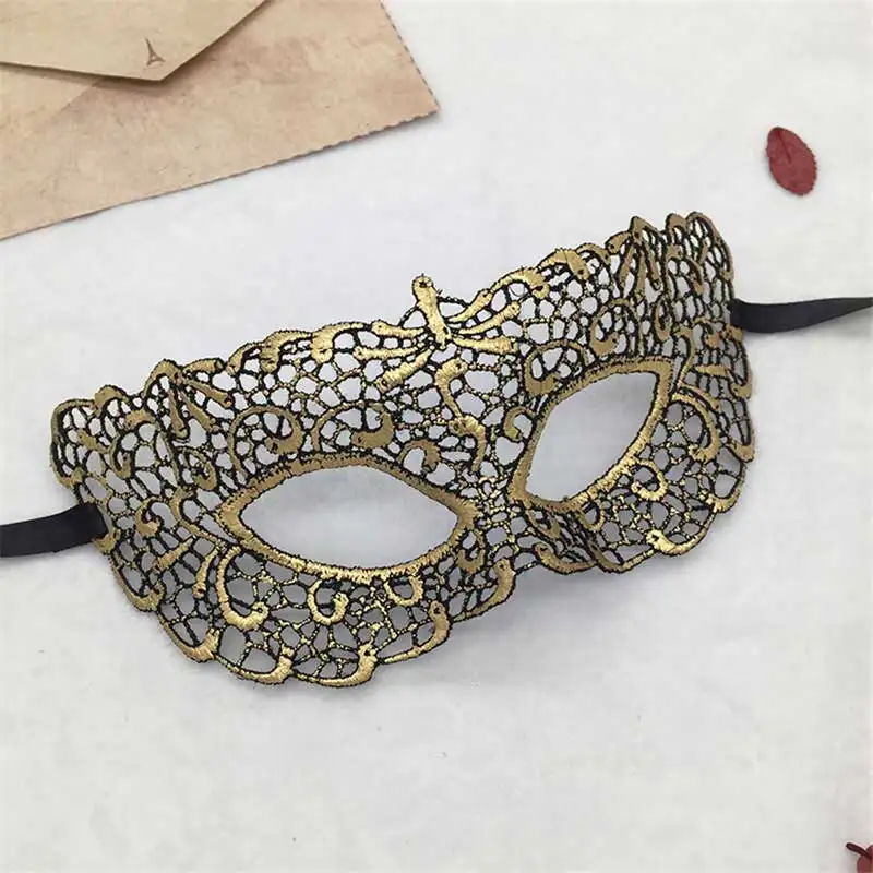 1 шт. Женские Сексуальные Кружевные маски для вечеринок маски для карнавальный на Хэллоуин венецианские костюмы Карнавальная кружевная маска - Цвет: Lace Eye Mask