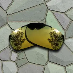 Желтый золотистые солнцезащитные очки поляризованные Сменные линзы для Oakley пятерки в квадрате