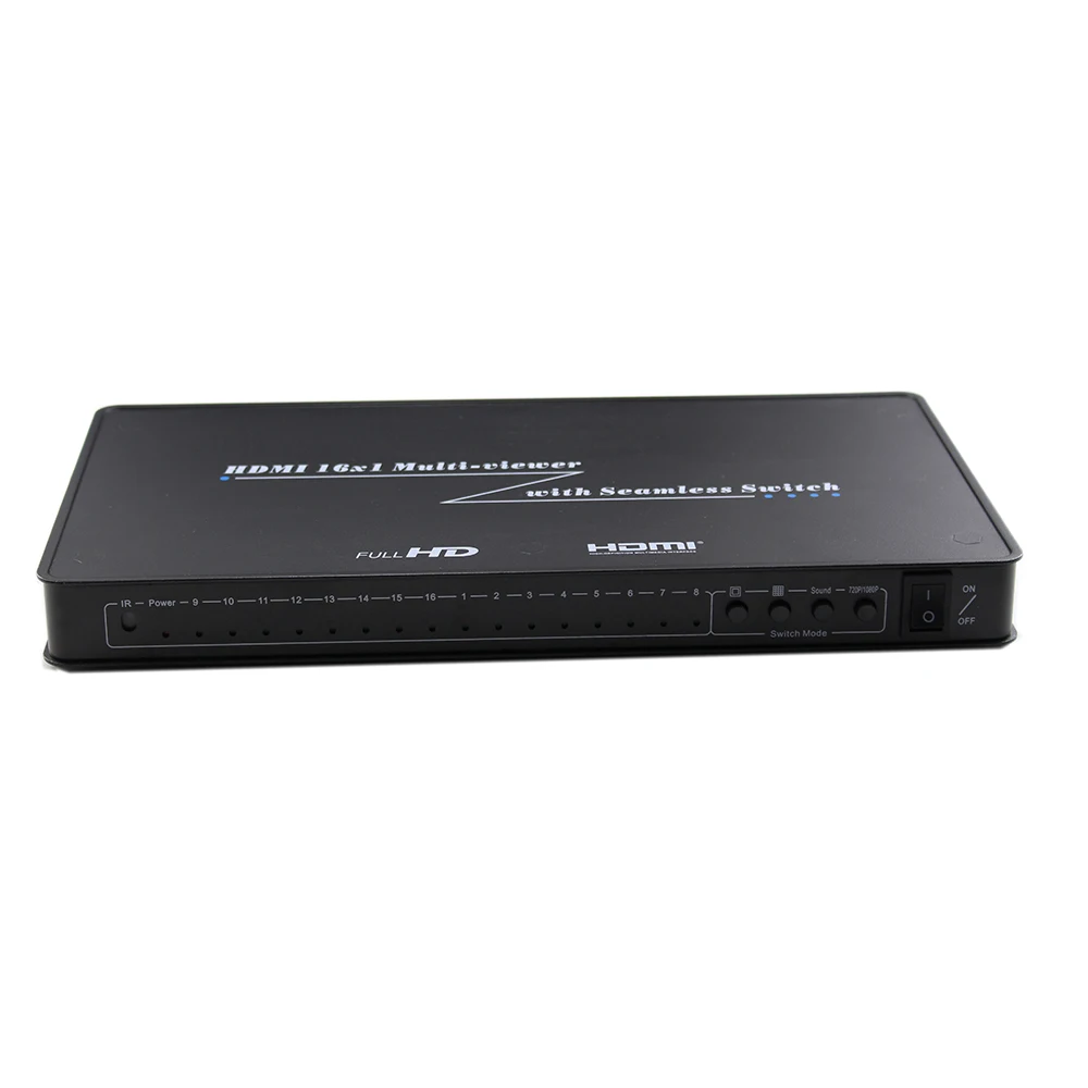 HDMI 16x1 Мульти-Просмотр HDMI бесшовный Коммутатор 16 в 1 выход 1080 P HDMI экран в режиме реального времени мультипросмотра для ТВ DVD